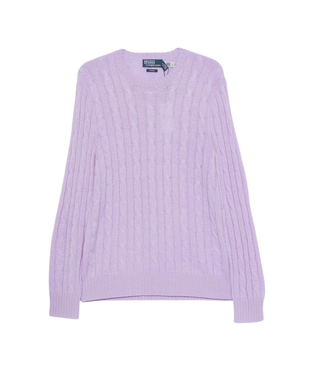 POLO RALPH LAUREN Фиолетовый кашемировый джемпер / свитер, фото 5