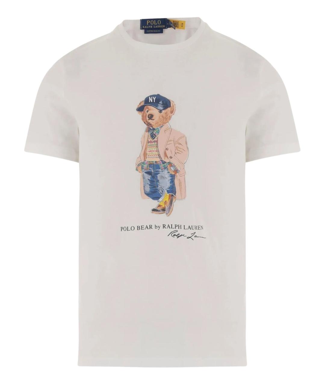 POLO RALPH LAUREN Белая хлопковая футболка, фото 1