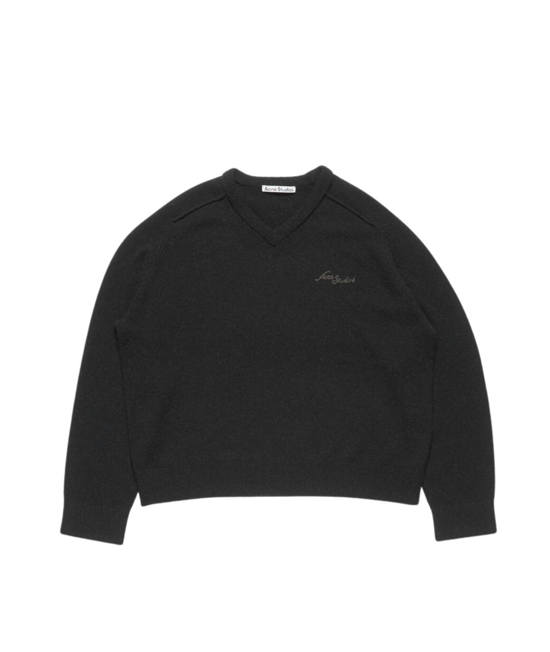 ACNE STUDIOS Черный шерстяной джемпер / свитер, фото 5