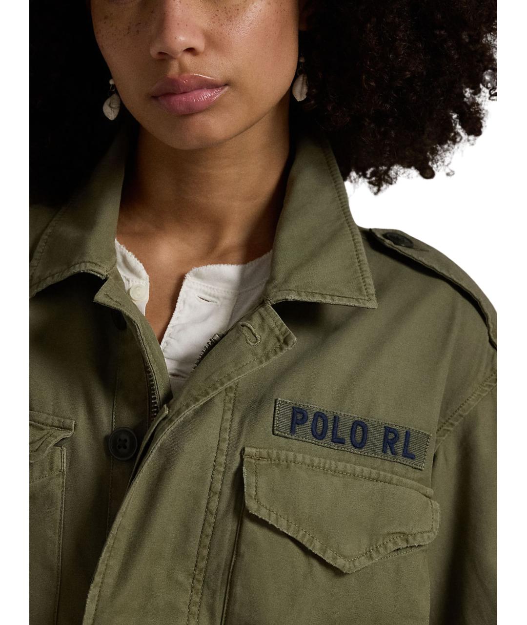 POLO RALPH LAUREN Зеленая хлопковая куртка, фото 3