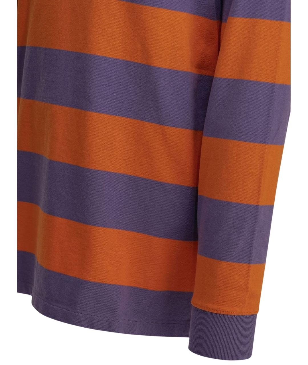 POLO RALPH LAUREN Мульти хлопковое поло с длинным рукавом, фото 3