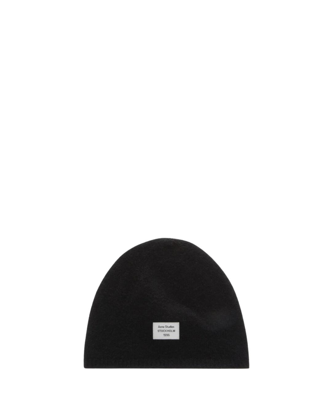 ACNE STUDIOS Черная кашемировая шапка, фото 3
