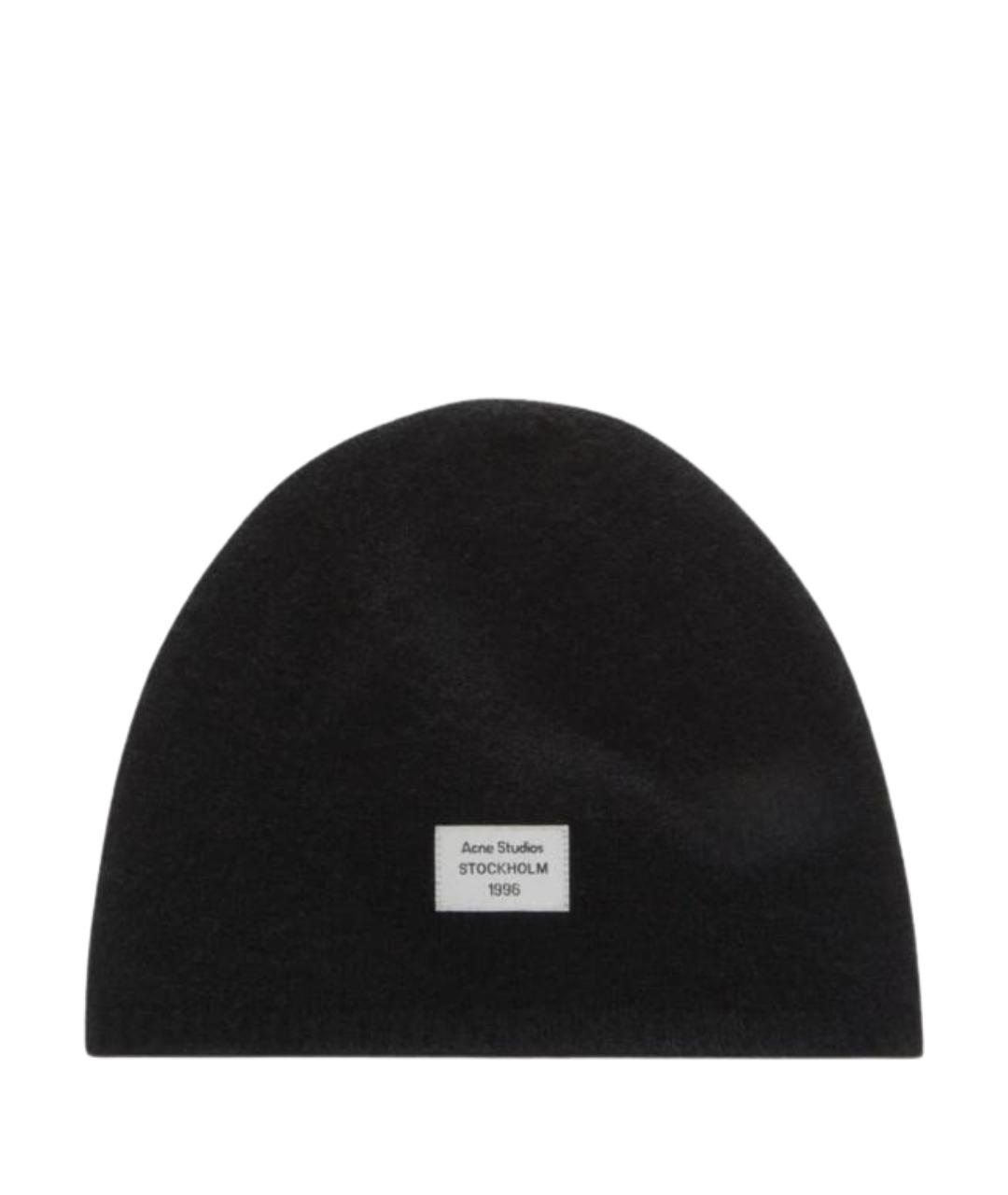ACNE STUDIOS Черная кашемировая шапка, фото 1