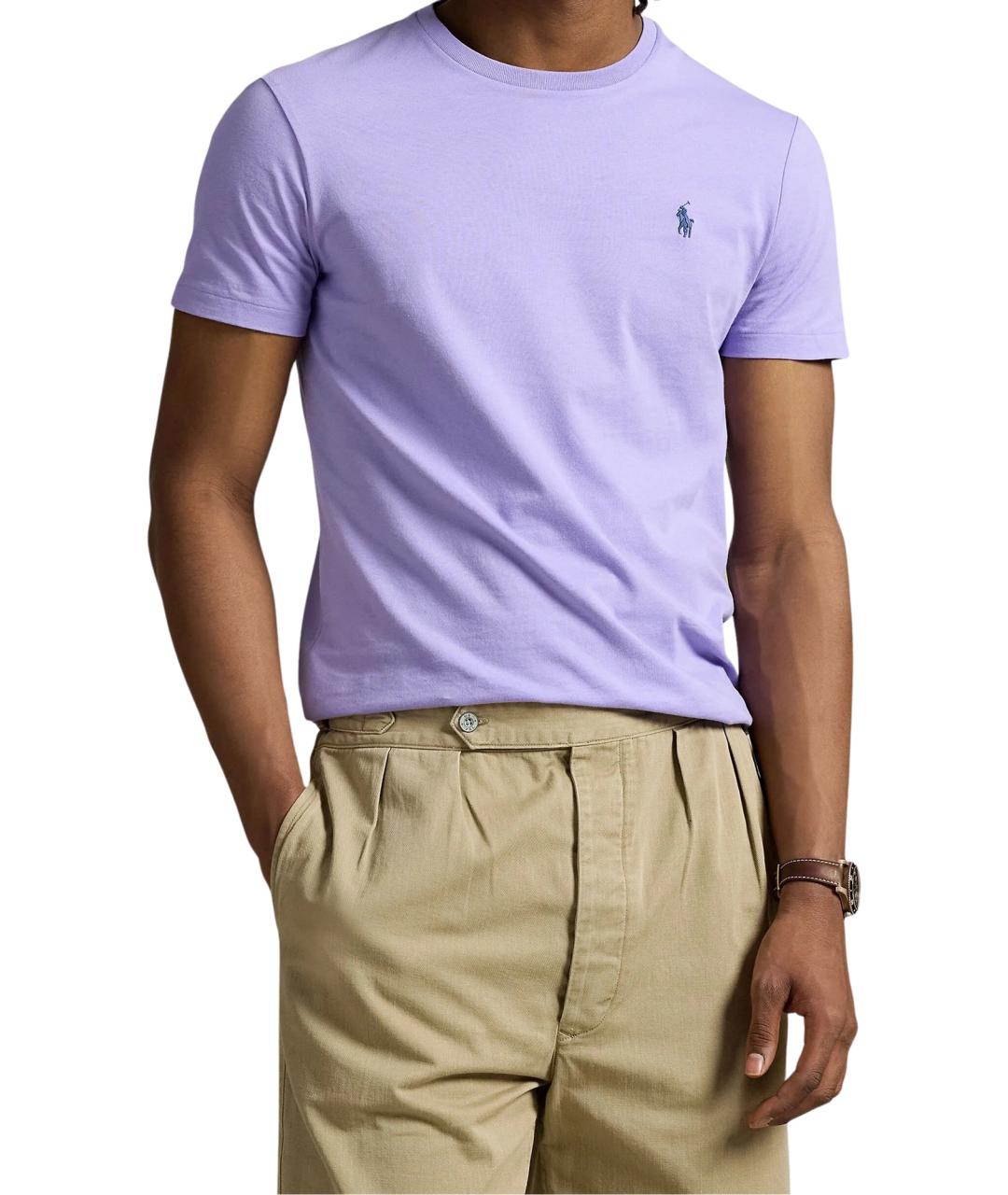 POLO RALPH LAUREN Фиолетовая хлопковая футболка, фото 2