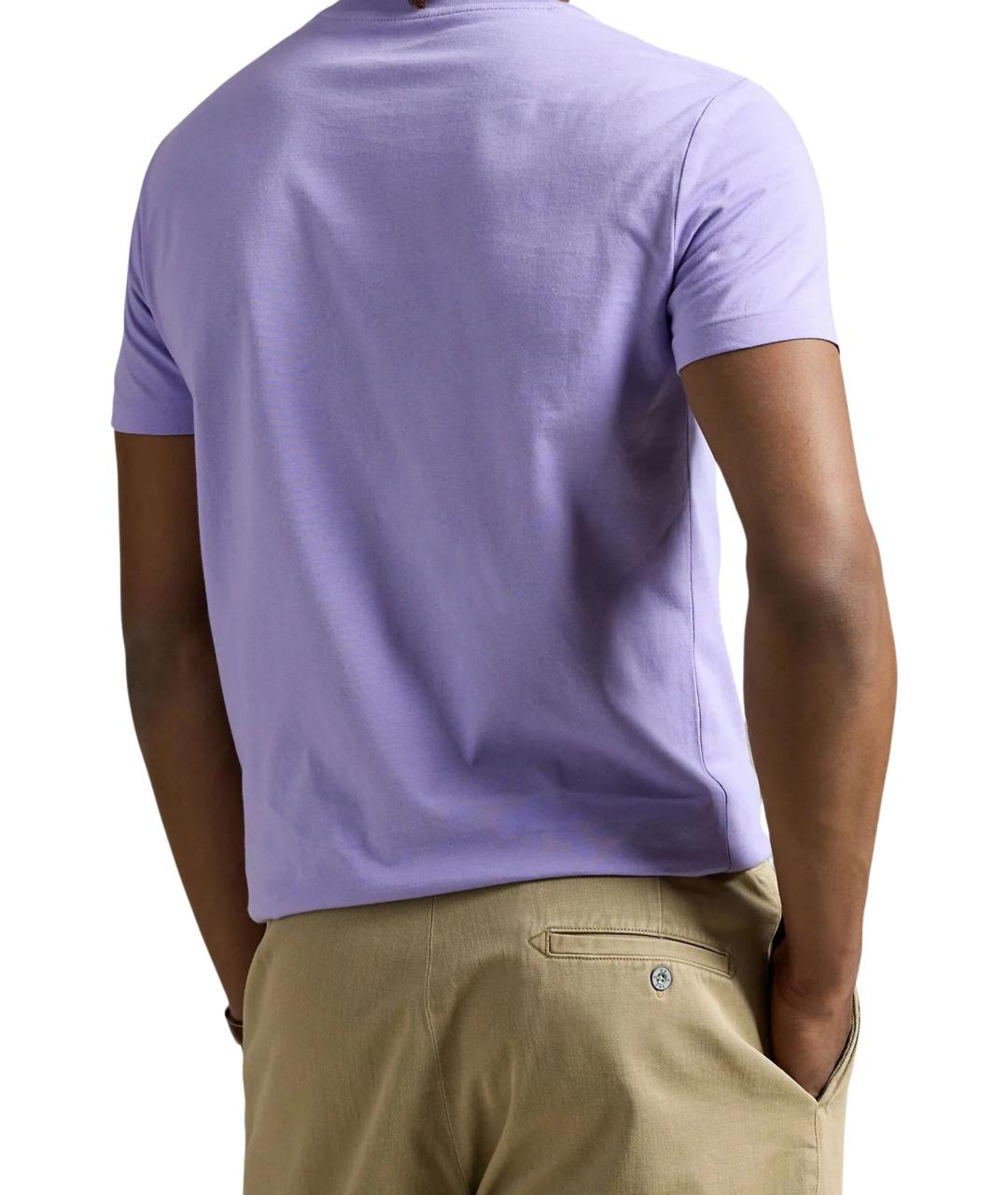 POLO RALPH LAUREN Фиолетовая хлопковая футболка, фото 3