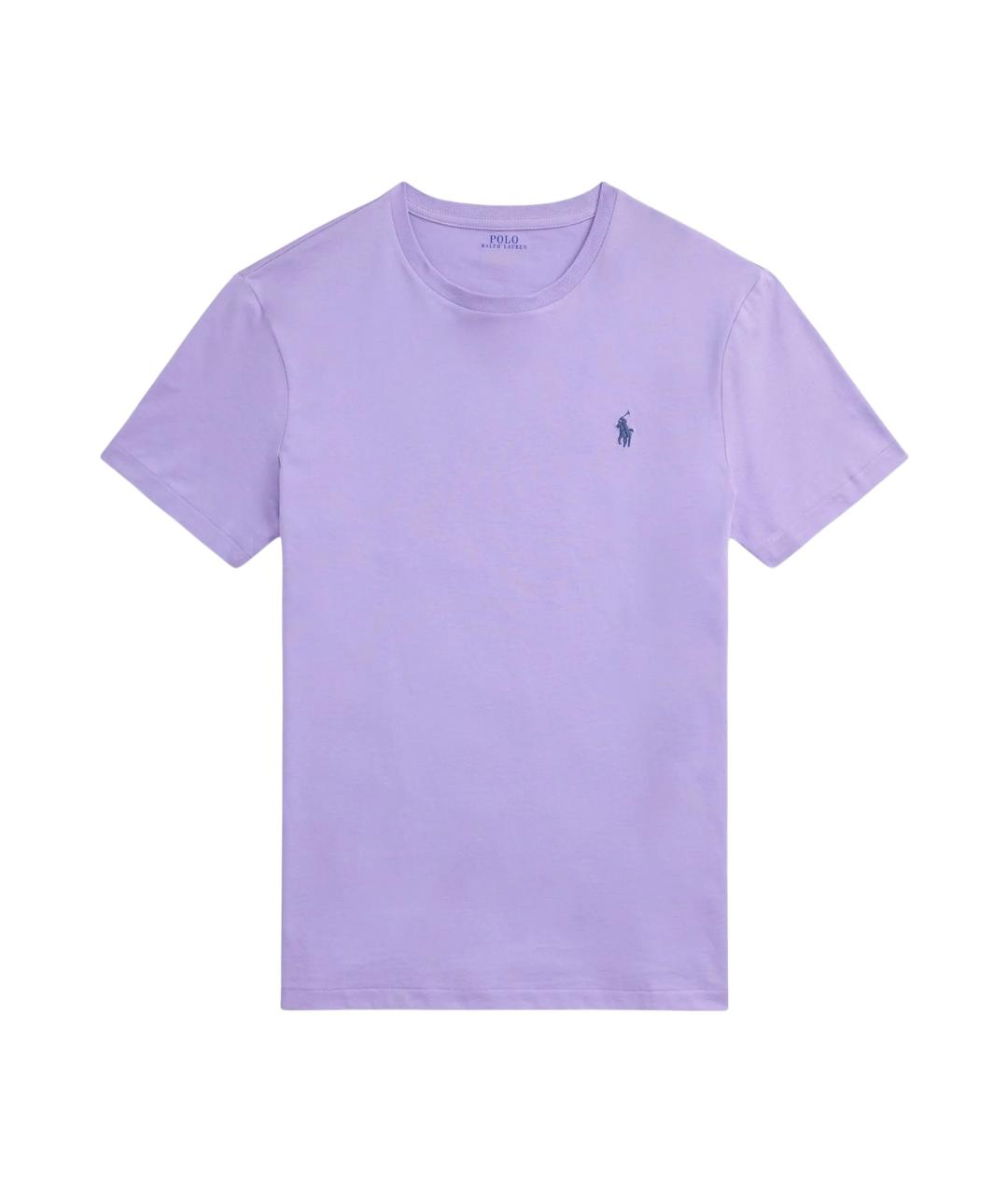 POLO RALPH LAUREN Фиолетовая хлопковая футболка, фото 4