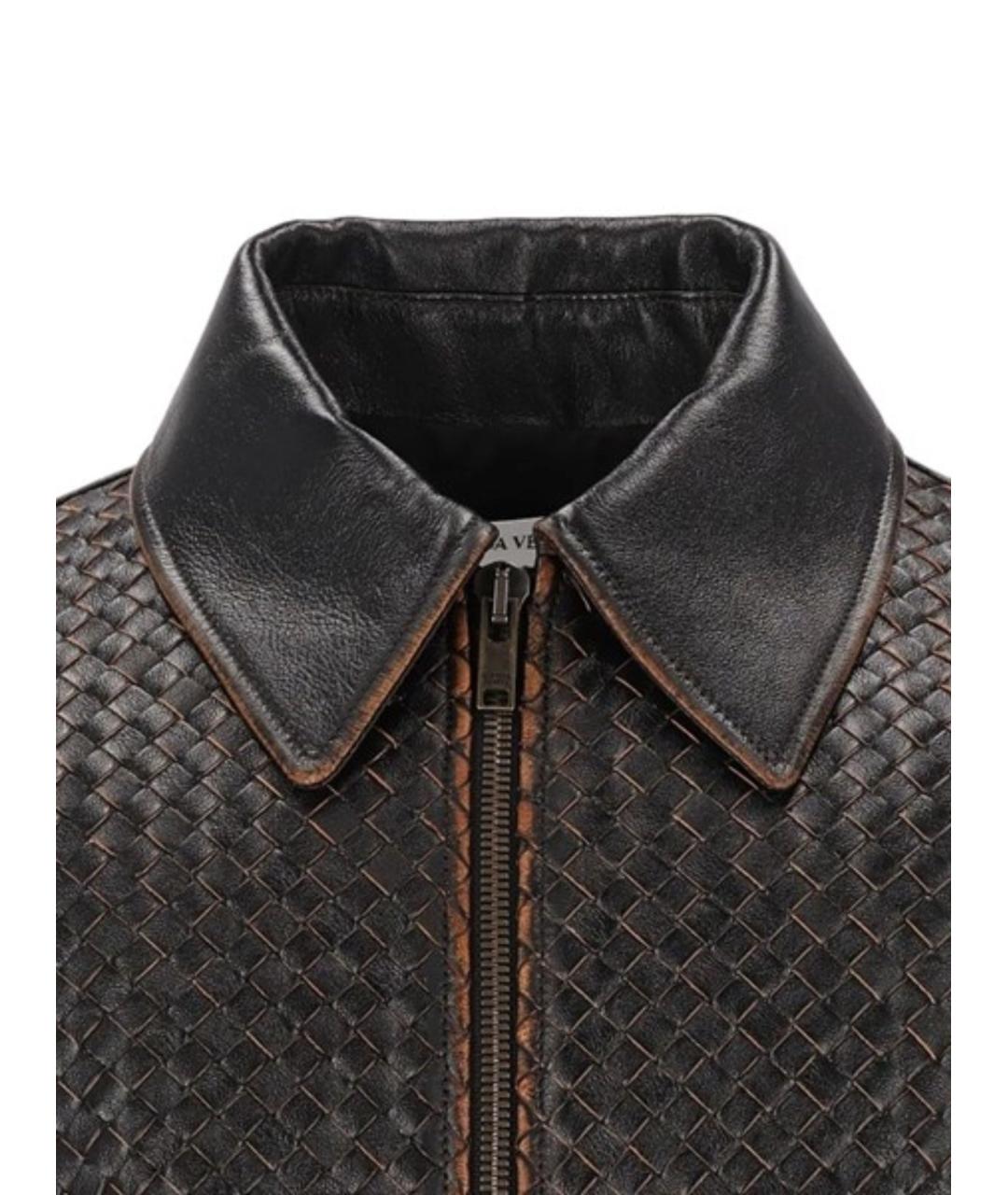 BOTTEGA VENETA Мульти кожаная куртка, фото 4