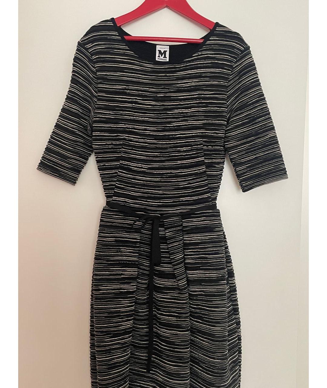 MISSONI Черное полиэстеровое повседневное платье, фото 5