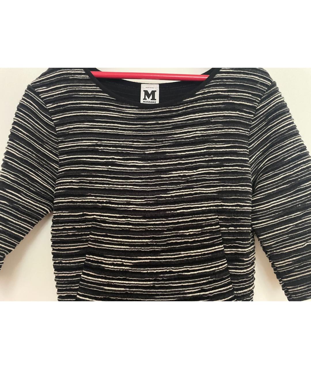 MISSONI Черное полиэстеровое повседневное платье, фото 4