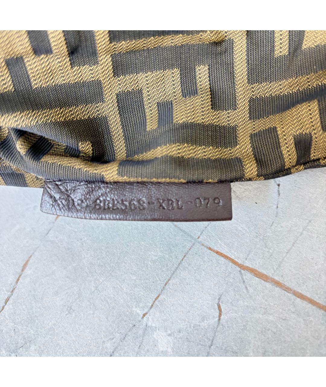 FENDI Коричневая сумка через плечо из лакированной кожи, фото 7