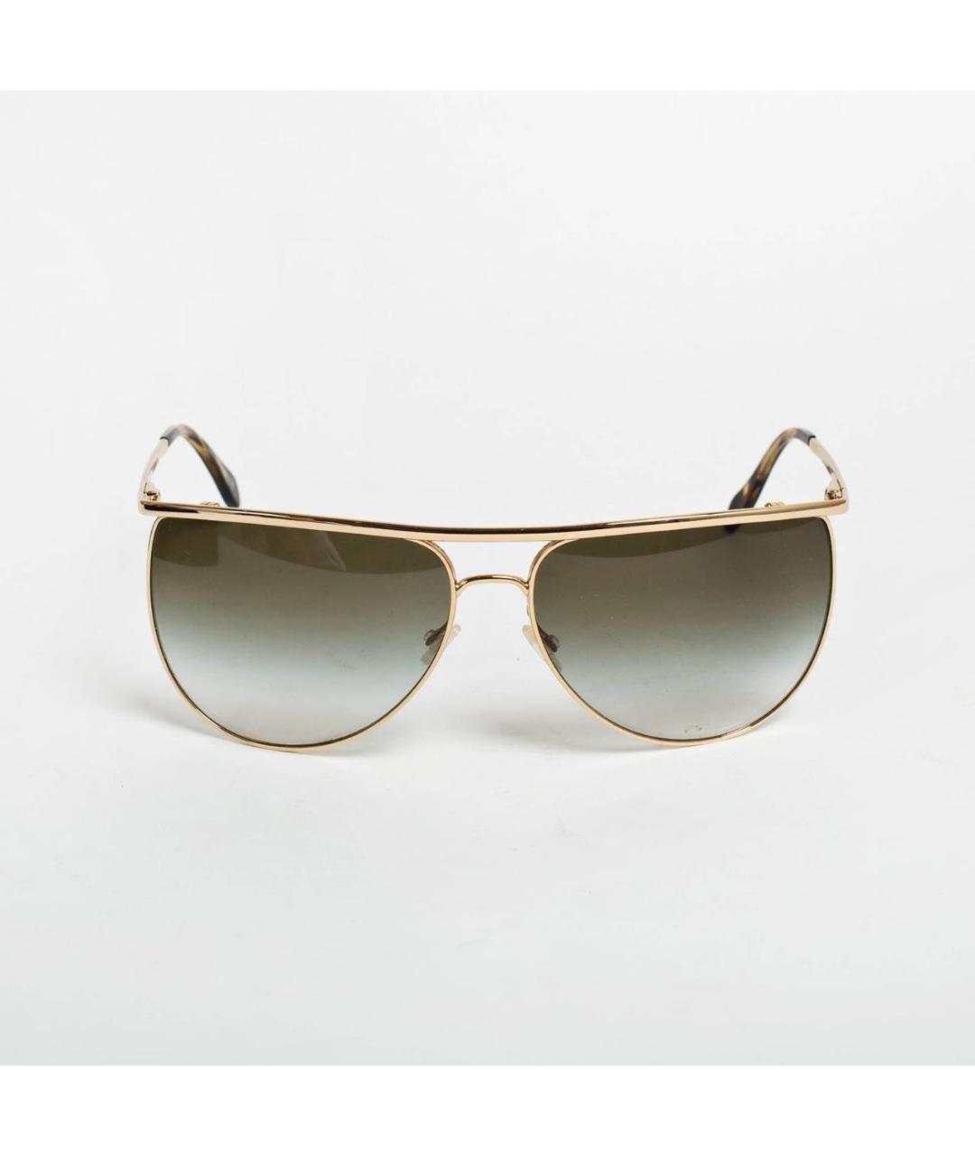BALMAIN Золотые металлические солнцезащитные очки, фото 4