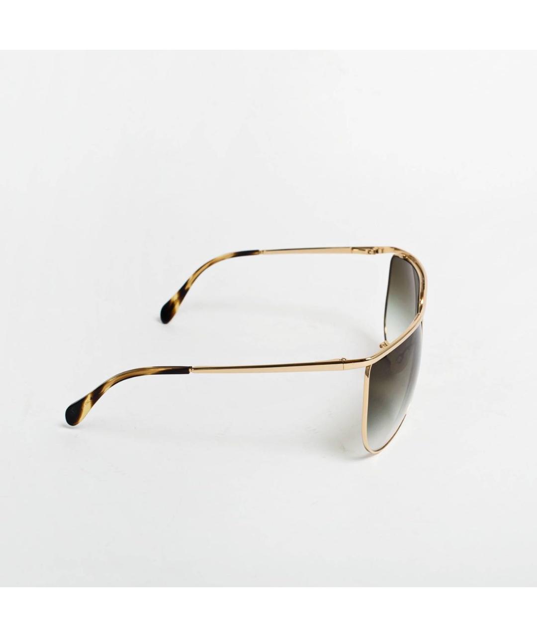 BALMAIN Золотые металлические солнцезащитные очки, фото 3
