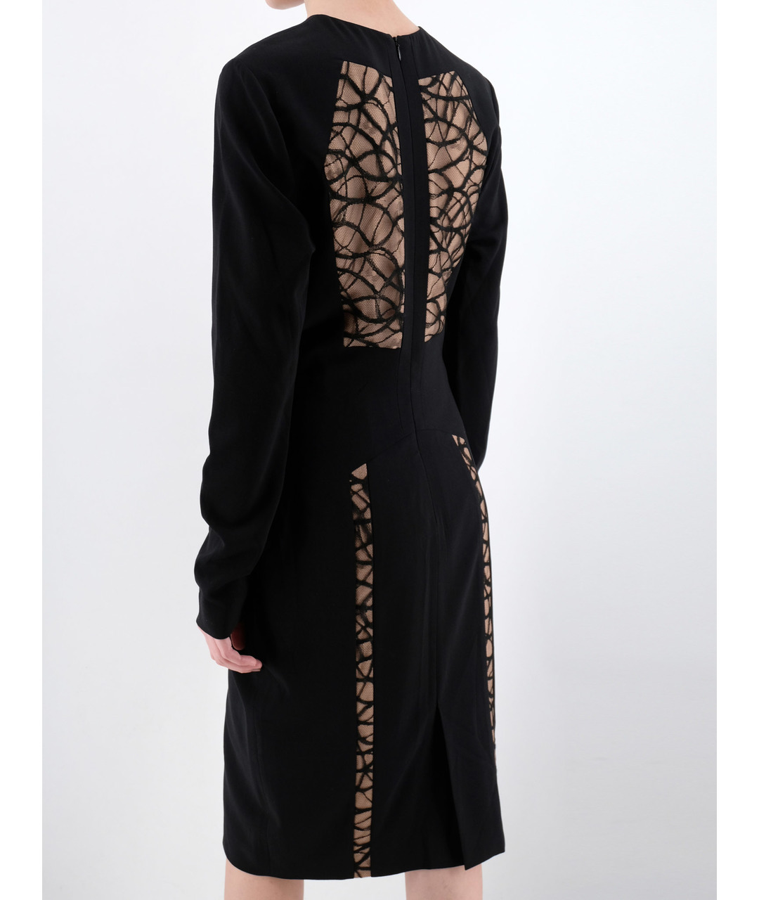 ELIE SAAB Черное шерстяное коктейльное платье, фото 3
