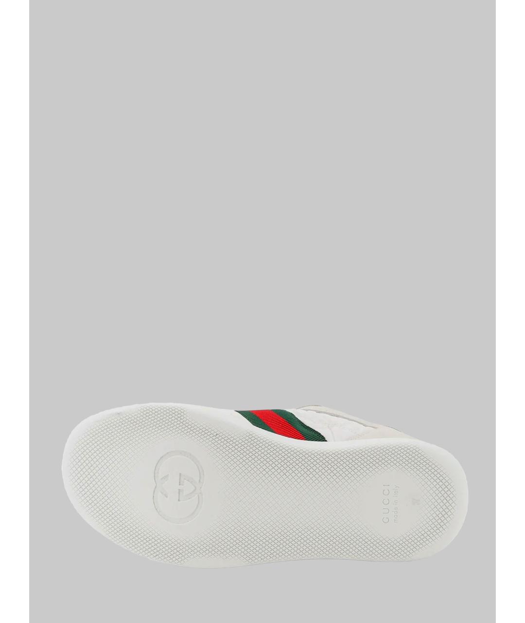 GUCCI Белые синтетические кеды, фото 3