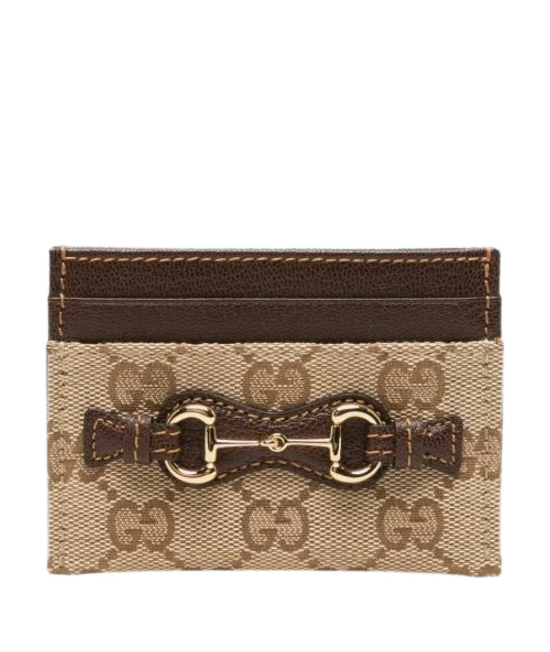 GUCCI Бежевый кардхолдер, фото 1
