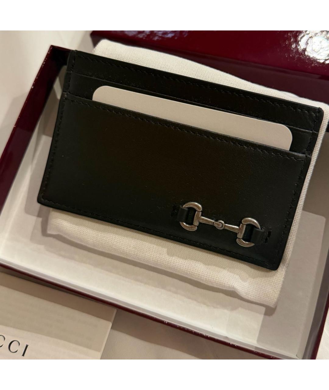 GUCCI Коричневый кожаный кардхолдер, фото 4