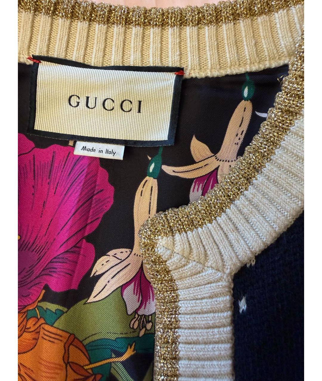GUCCI Черный шерстяной костюм с юбками, фото 3