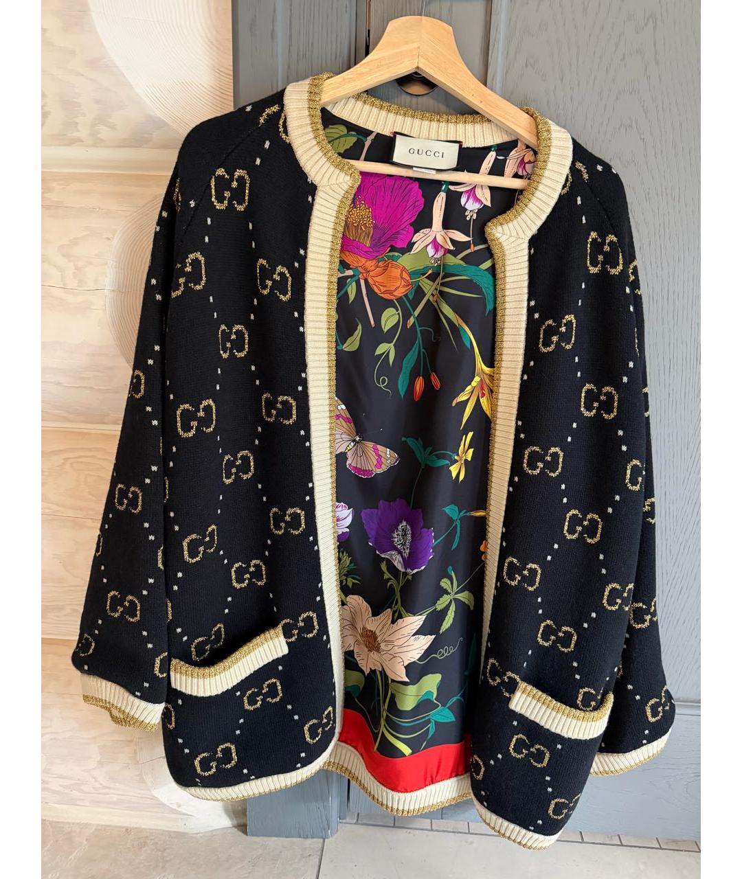 GUCCI Черный шерстяной костюм с юбками, фото 8