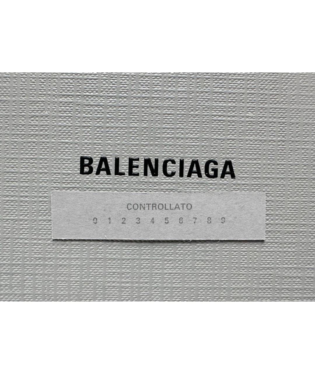 BALENCIAGA Серый кожаный кардхолдер, фото 7