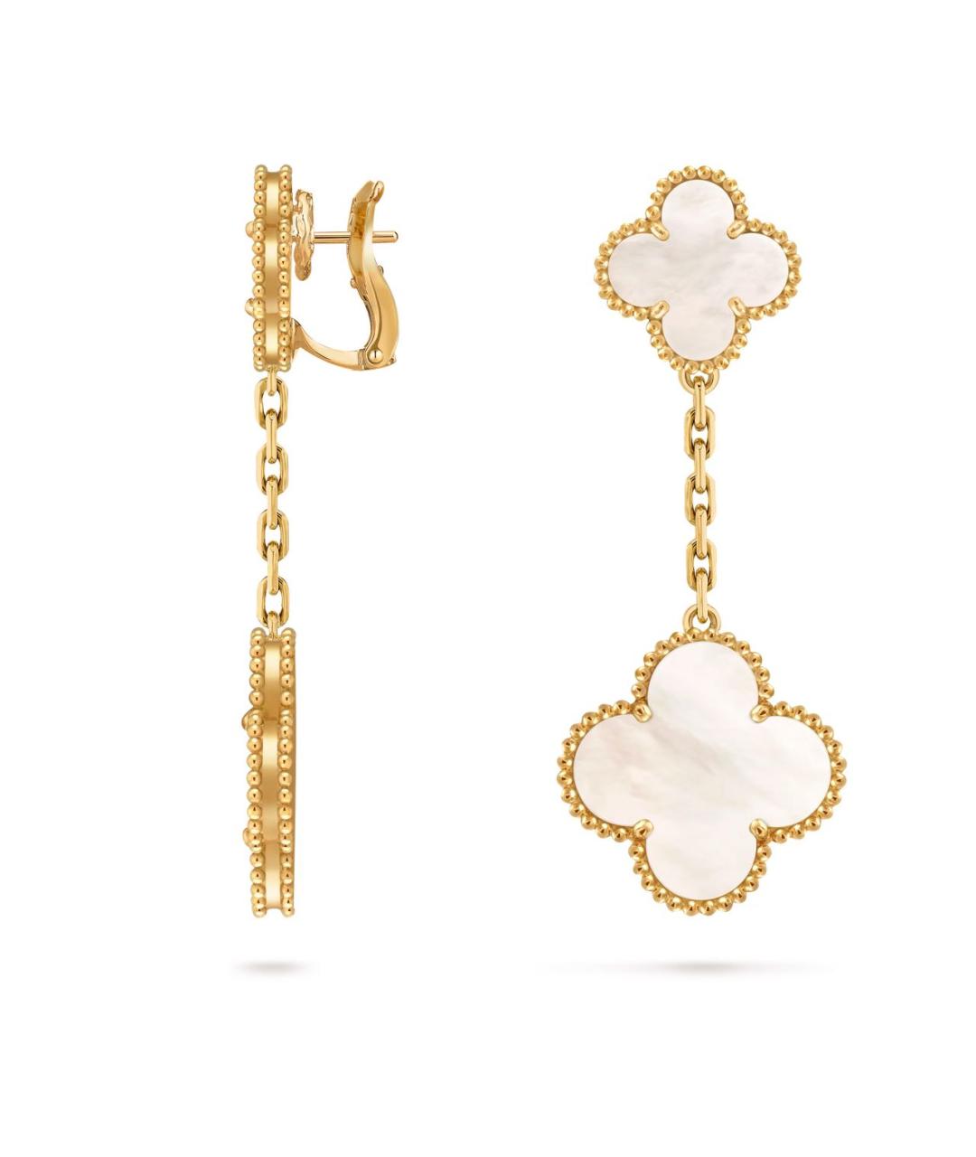 VAN CLEEF & ARPELS Золотые серьги из желтого золота, фото 2