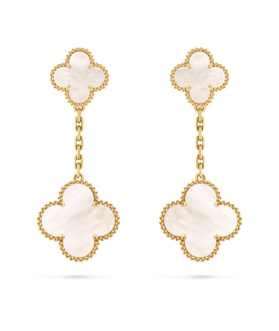 VAN CLEEF & ARPELS Золотые серьги из желтого золота, фото 4