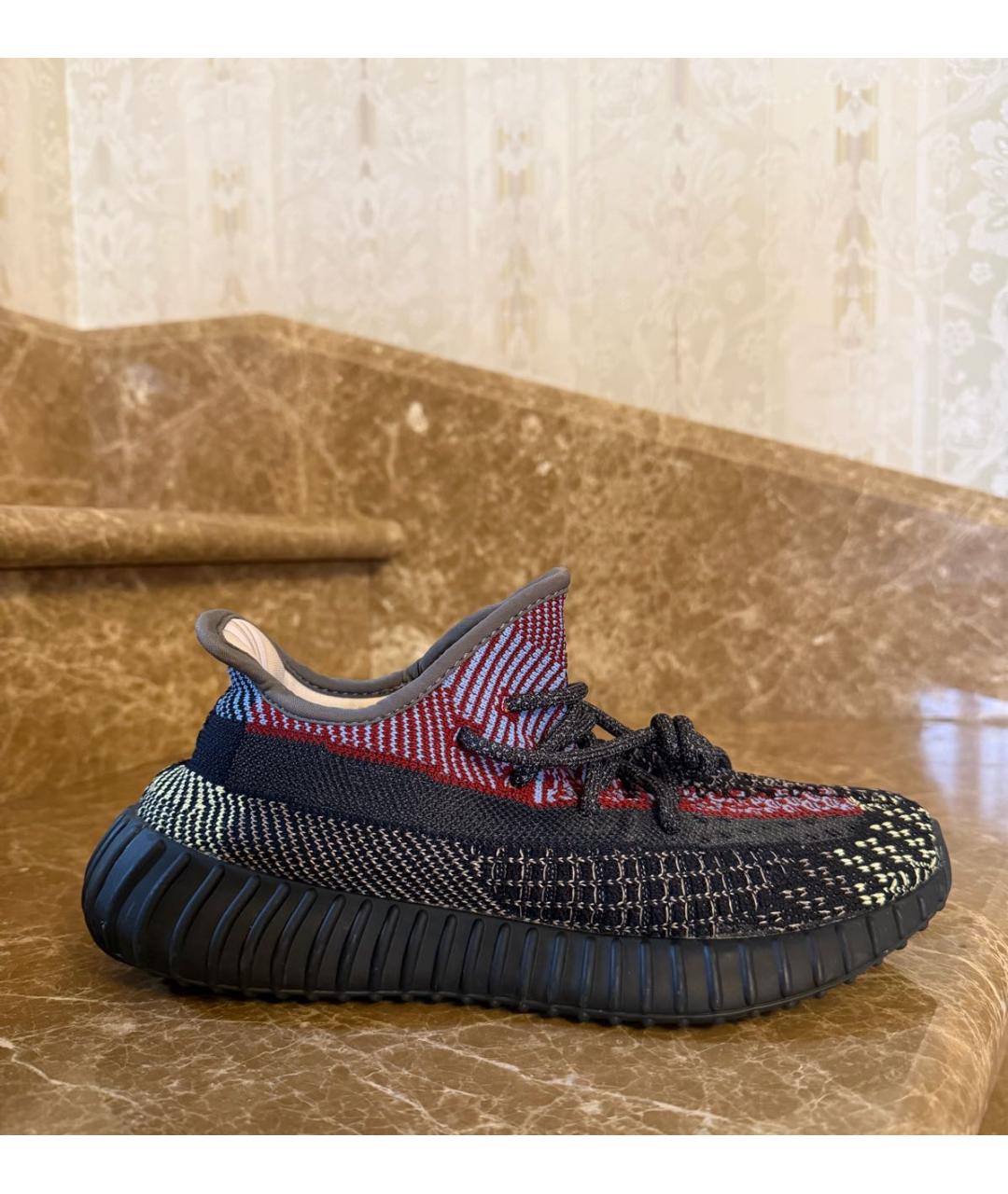 ADIDAS YEEZY Черные текстильные кроссовки, фото 4