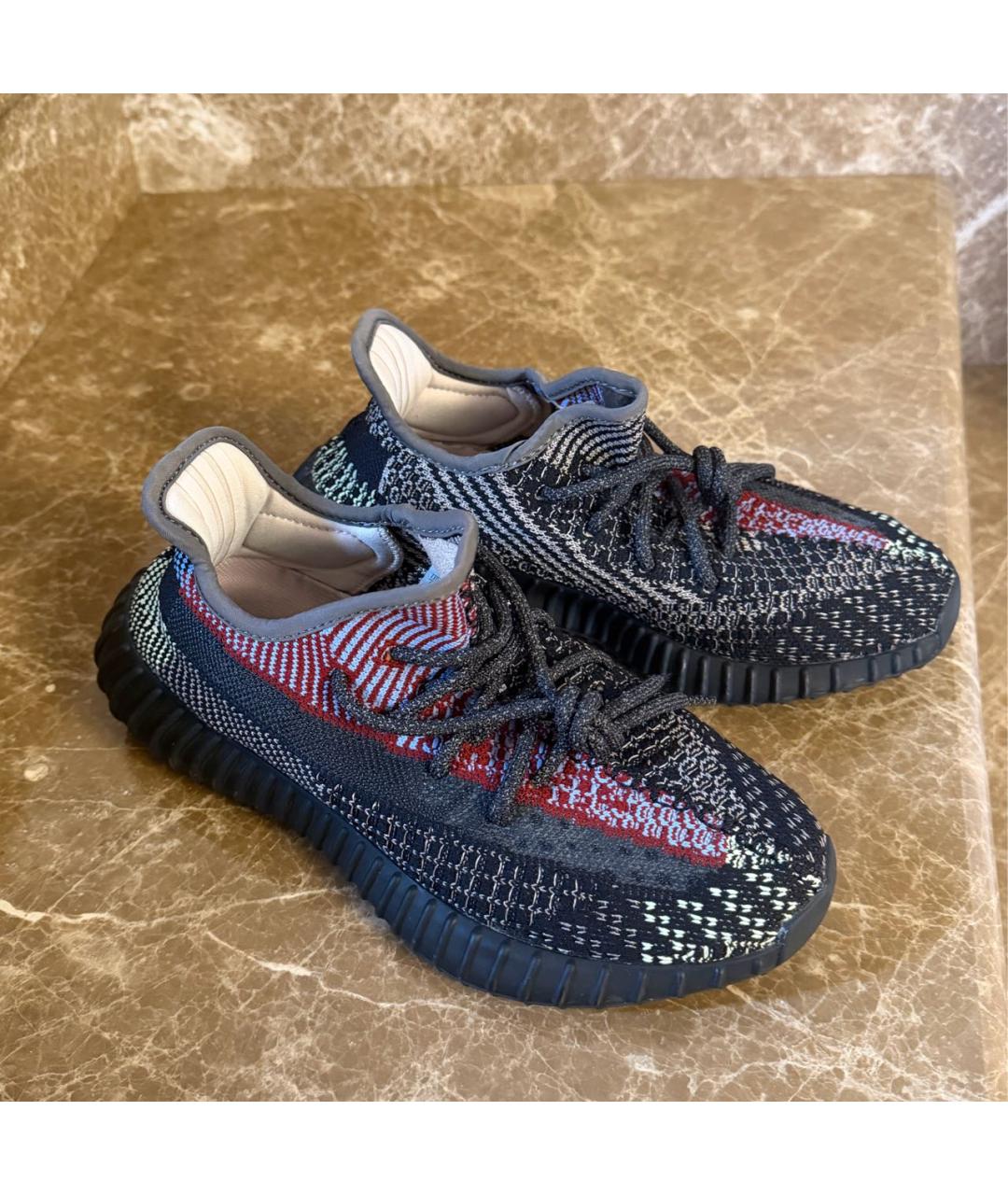 ADIDAS YEEZY Черные текстильные кроссовки, фото 2