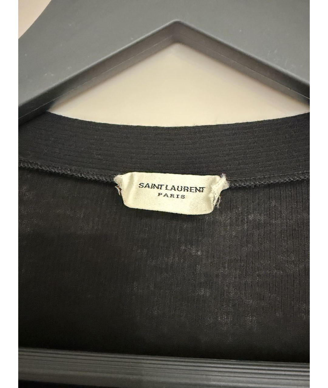 SAINT LAURENT Черная водолазка, фото 2