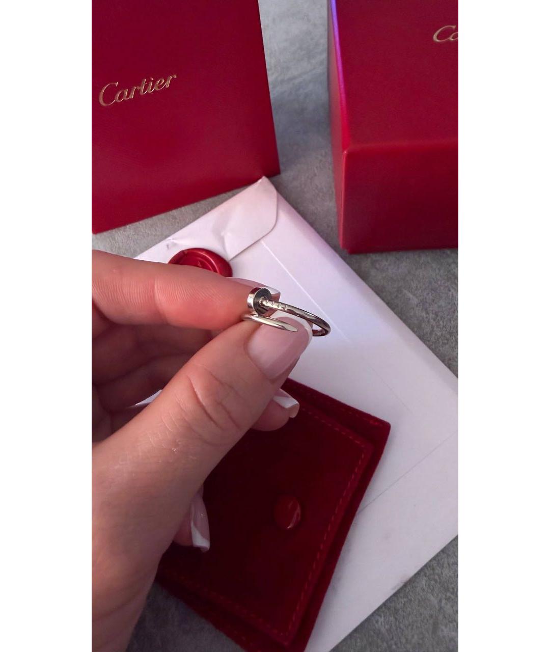 CARTIER Серебряное платиновое кольцо, фото 8