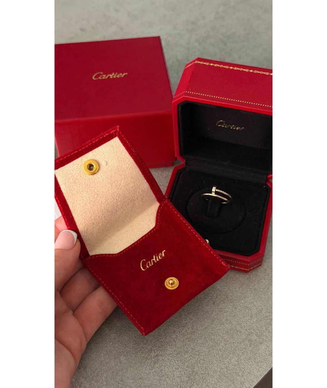 CARTIER Серебряное платиновое кольцо, фото 5