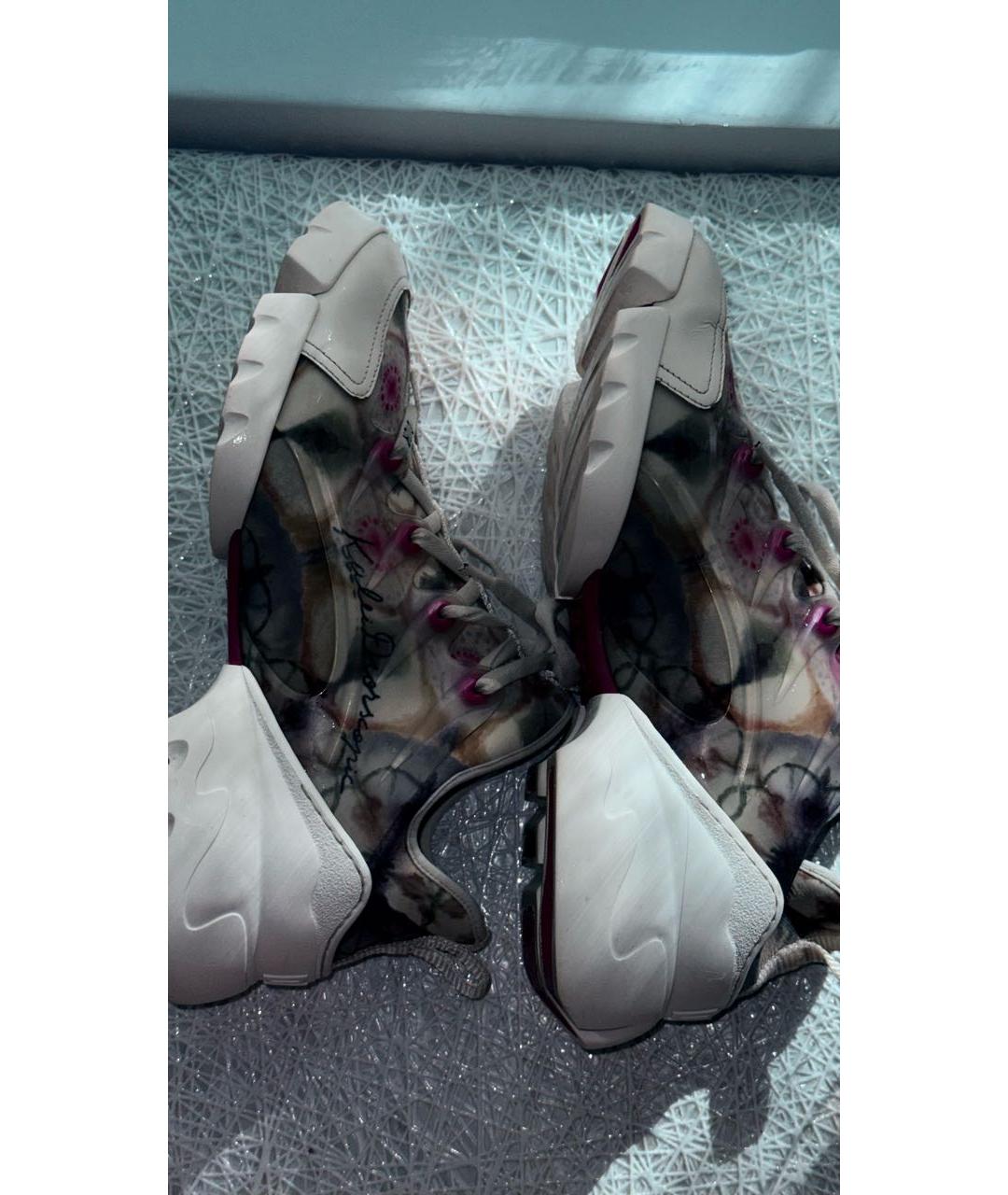 CHRISTIAN DIOR Розовые текстильные кроссовки, фото 1