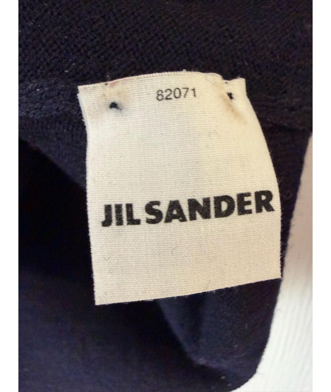 JIL SANDER Темно-синий шерстяной джемпер / свитер, фото 5