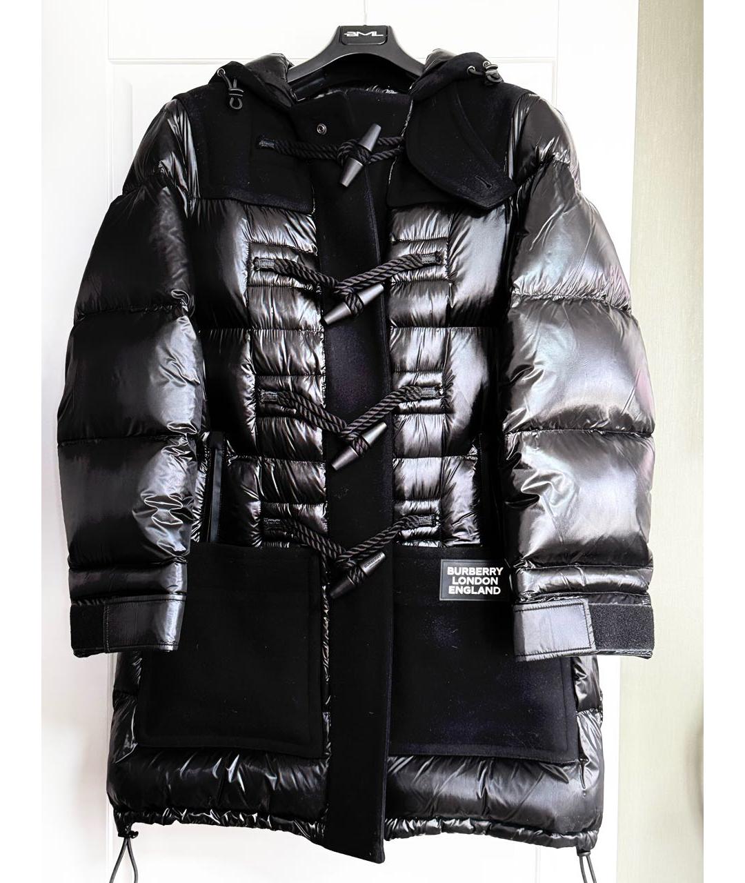 BURBERRY Черный пуховик, фото 2