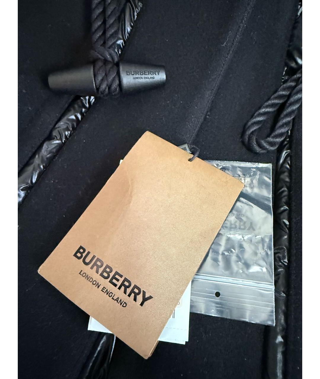 BURBERRY Черный пуховик, фото 4