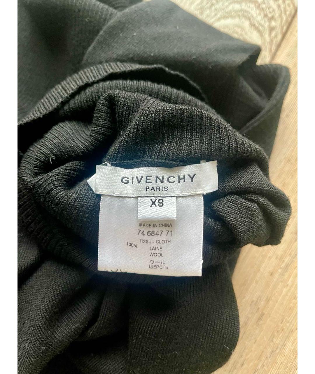 GIVENCHY Черная шерстяная водолазка, фото 4