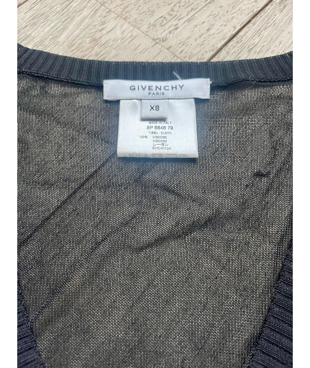 GIVENCHY Черный вискозный джемпер / свитер, фото 3