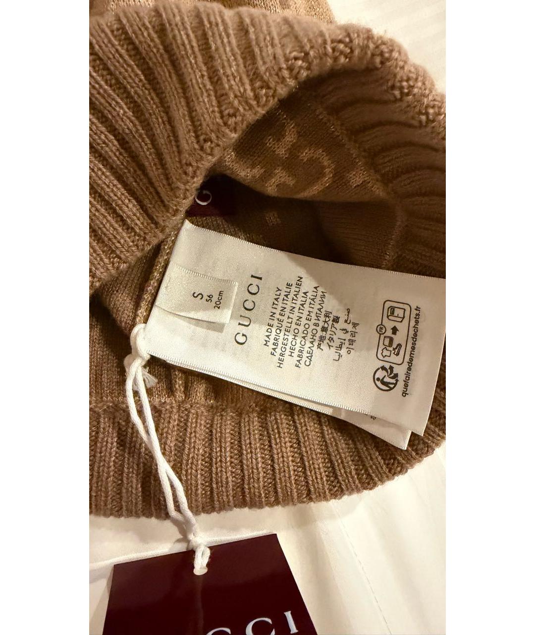 GUCCI Розовая кашемировая шапка, фото 3