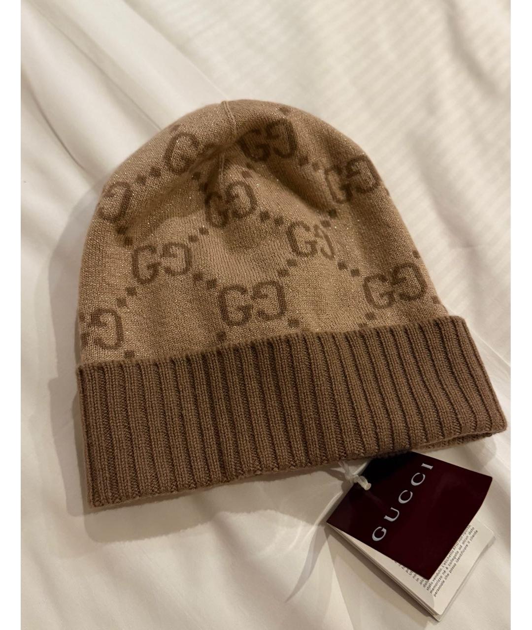 GUCCI Розовая кашемировая шапка, фото 2