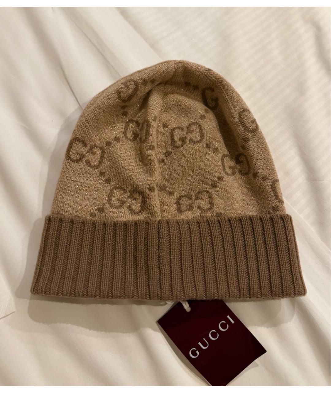 GUCCI Розовая кашемировая шапка, фото 5