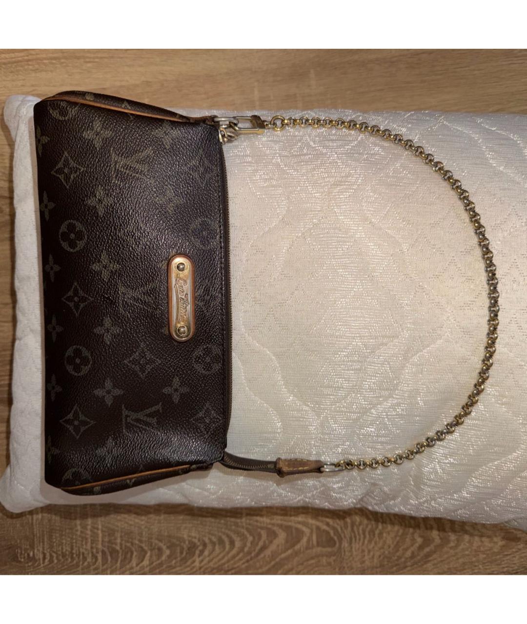 LOUIS VUITTON Коричневая сумка с короткими ручками из канвы, фото 7