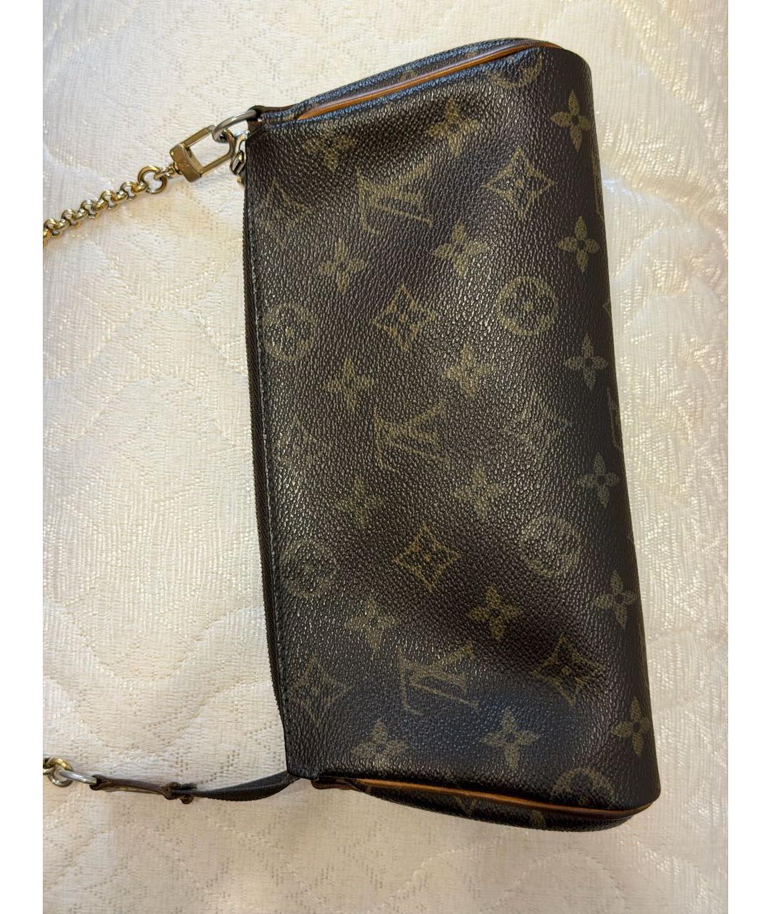 LOUIS VUITTON Коричневая сумка с короткими ручками из канвы, фото 4