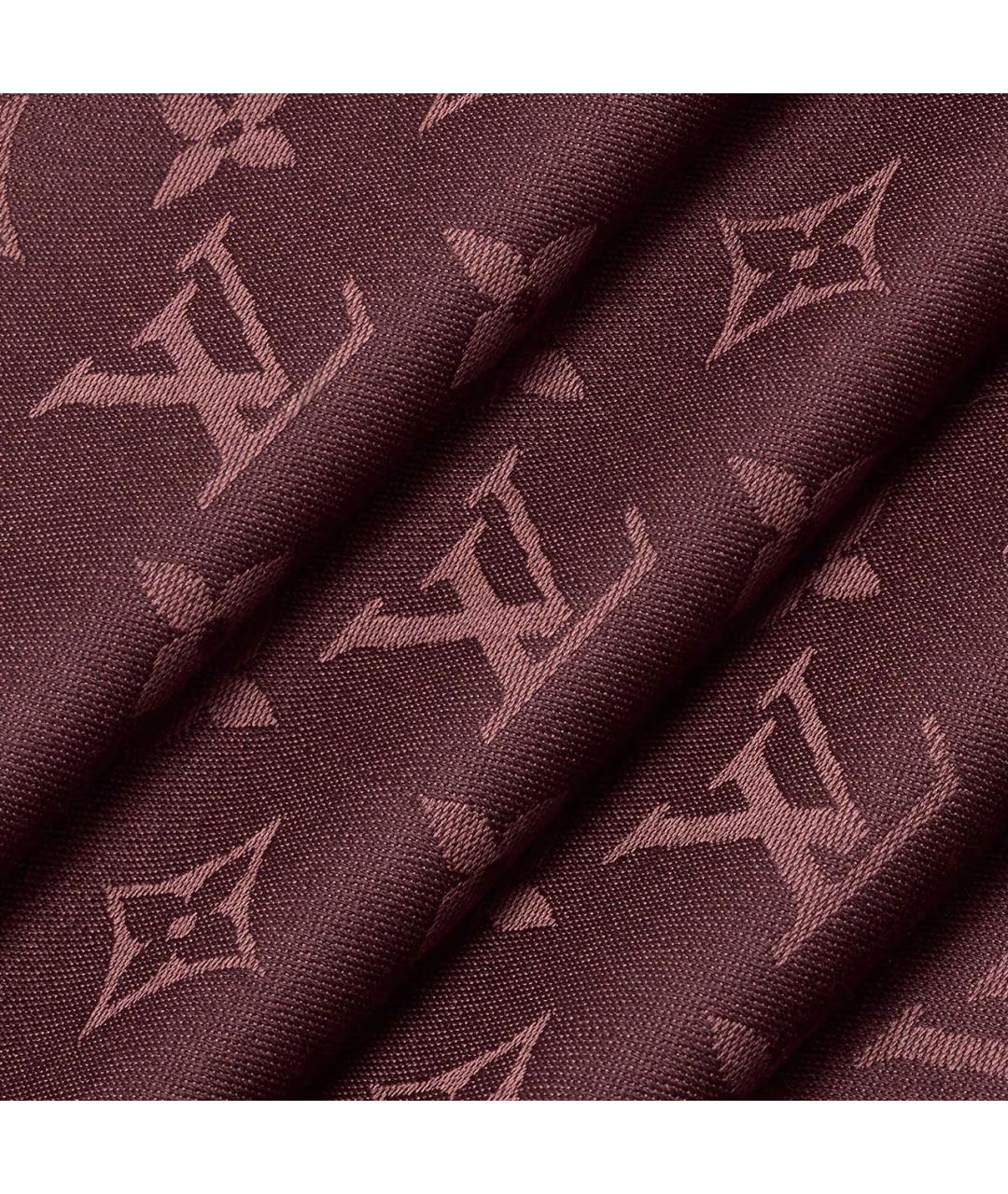 LOUIS VUITTON Бордовый платок, фото 2