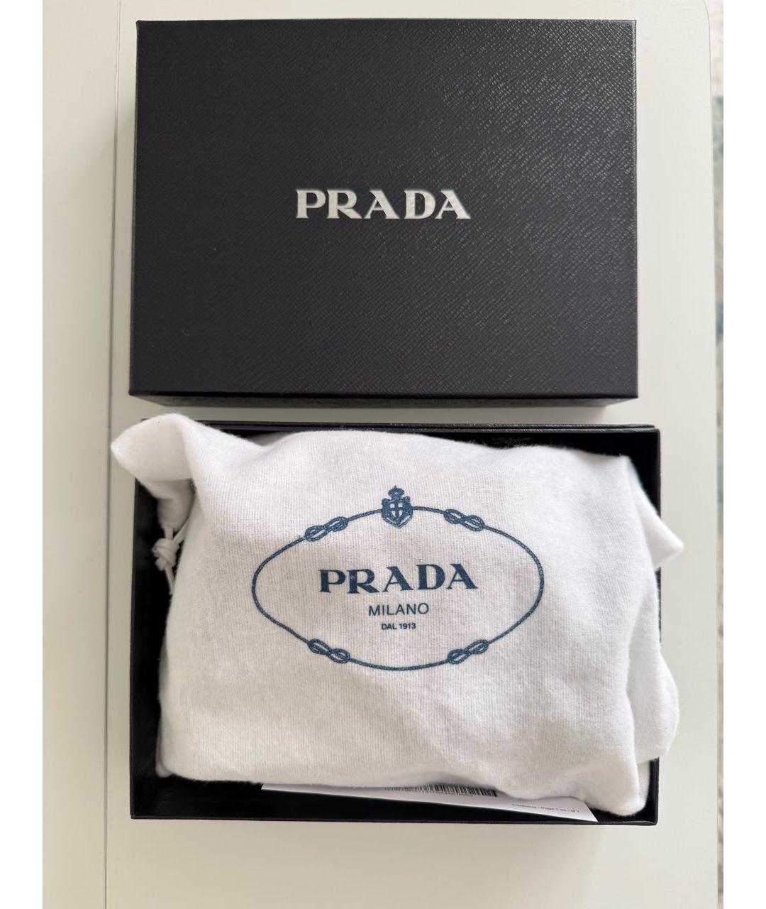 PRADA Бежевая кожаная сумка через плечо, фото 5