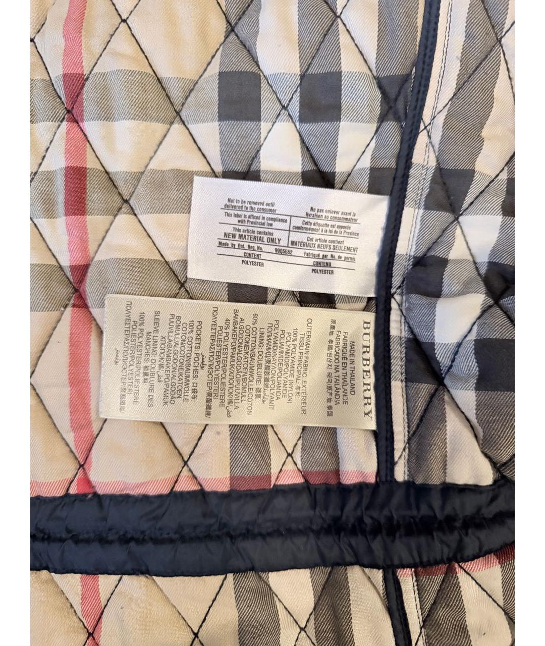 BURBERRY Темно-синяя куртка, фото 5
