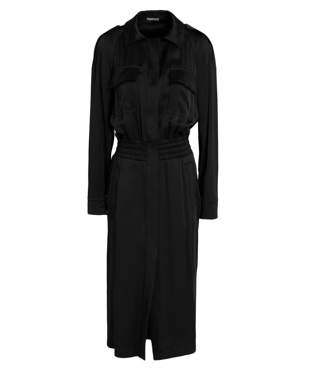 TOM FORD Черное ацетатное коктейльное платье, фото 1