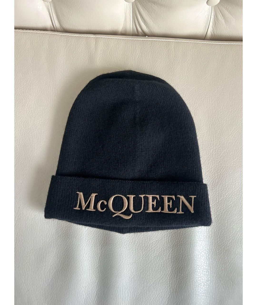 ALEXANDER MCQUEEN Черная кашемировая шапка, фото 9