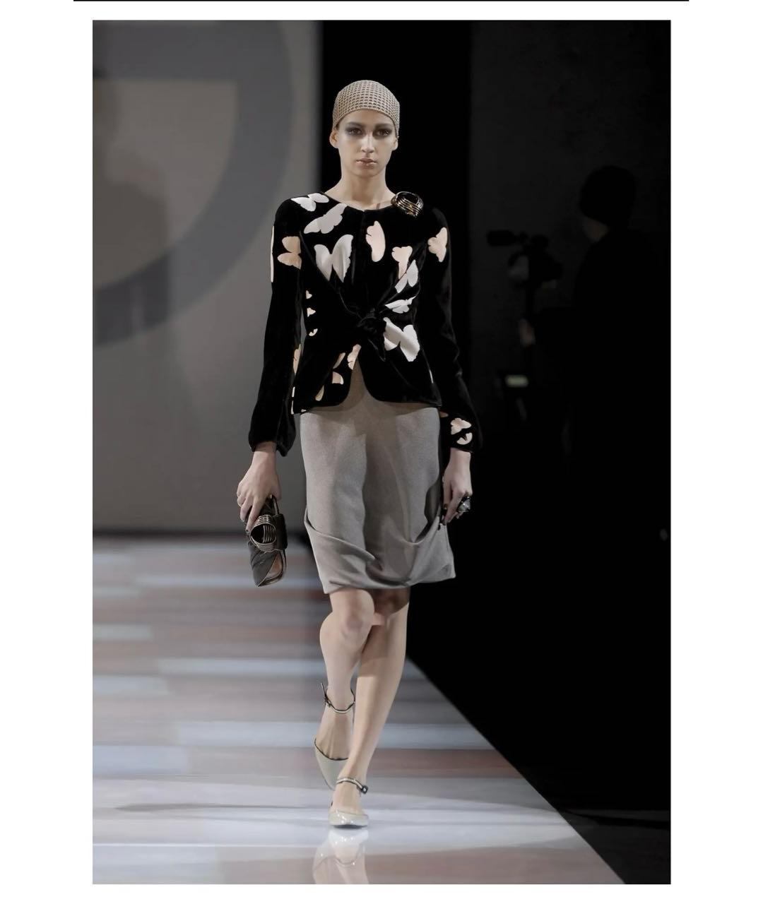 GIORGIO ARMANI Коричневый вискозный жакет/пиджак, фото 4
