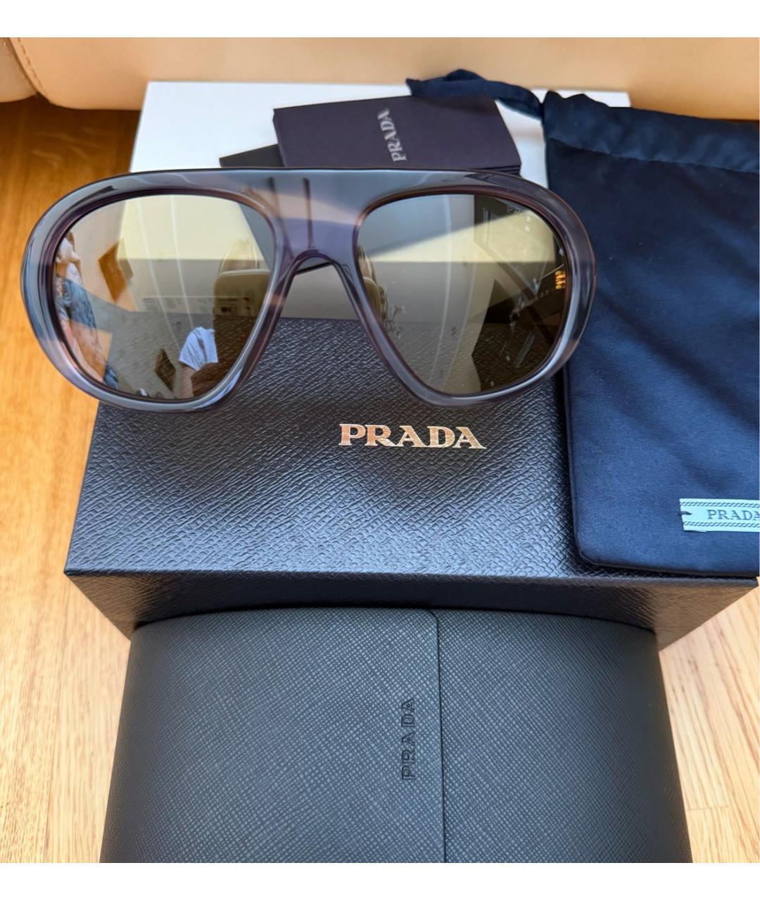 PRADA Пластиковые солнцезащитные очки, фото 7