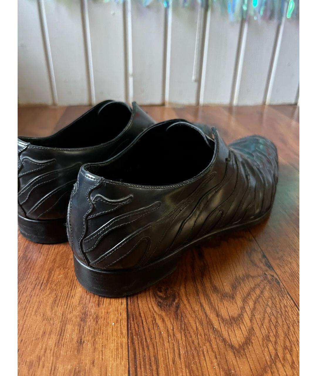 PRADA Черные кожаные туфли, фото 6