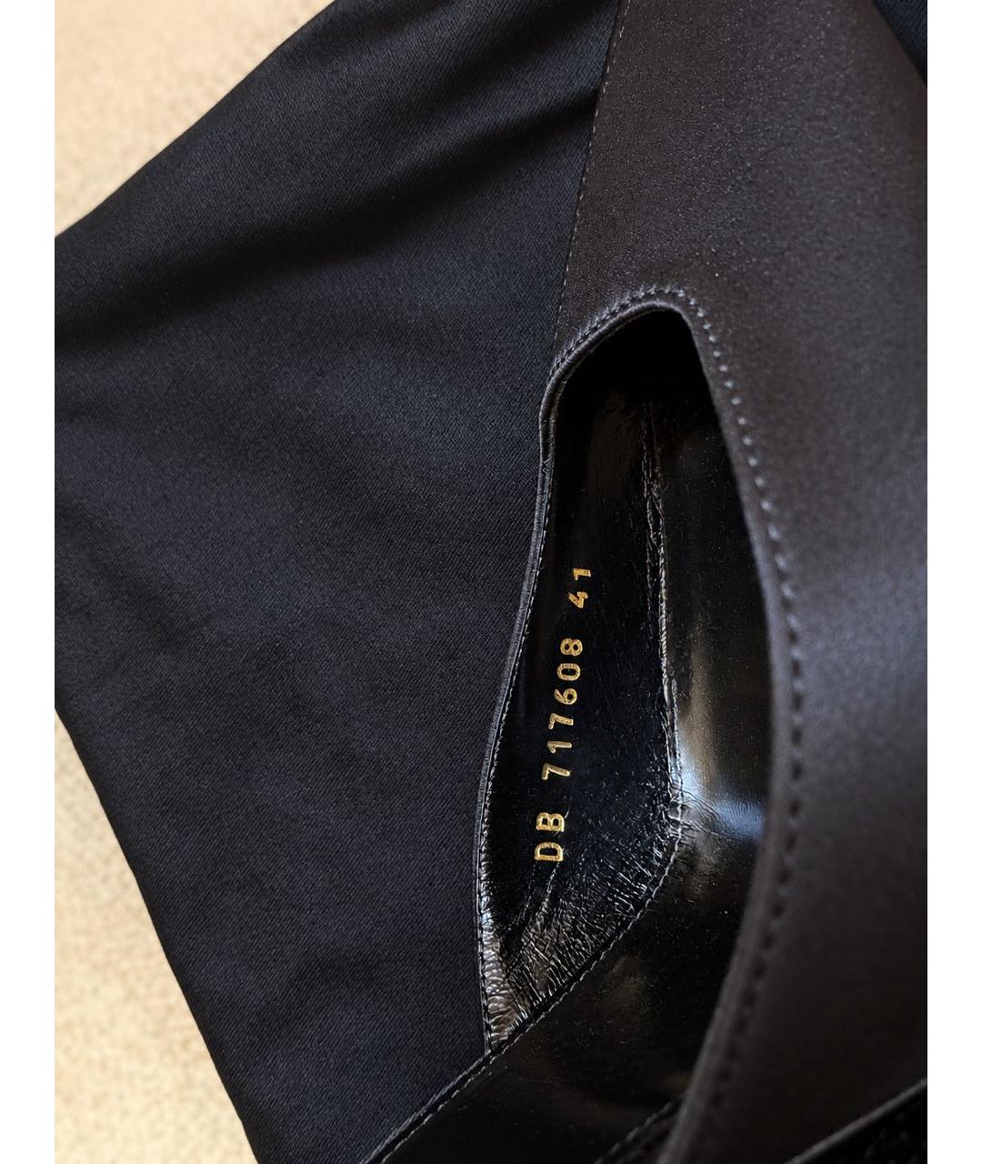 SAINT LAURENT Черные текстильные туфли, фото 5